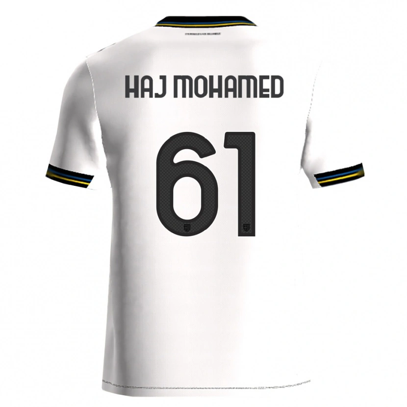Danxen Dětské Anas Haj Mohamed #61 Bílá Černá Domů Hráčské Dresy 2025/26 Dres