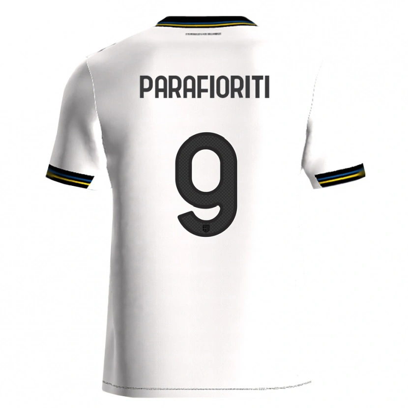 Danxen Dětské Giovanni Parafioriti #9 Bílá Černá Domů Hráčské Dresy 2025/26 Dres