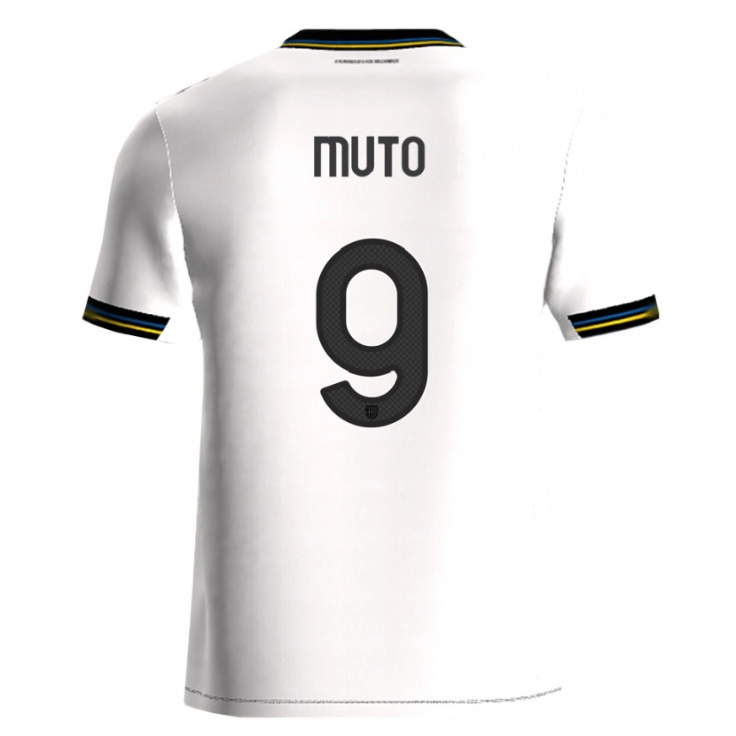 Danxen Dětské Andrea Muto #9 Bílá Černá Domů Hráčské Dresy 2025/26 Dres