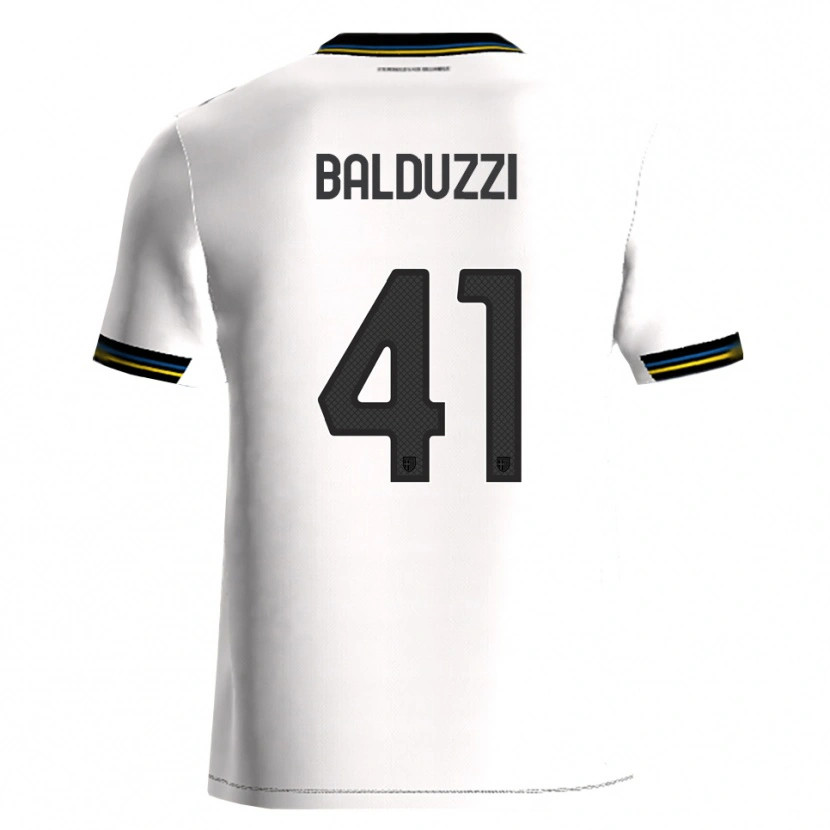 Danxen Dětské Davide Balduzzi #41 Bílá Černá Domů Hráčské Dresy 2025/26 Dres