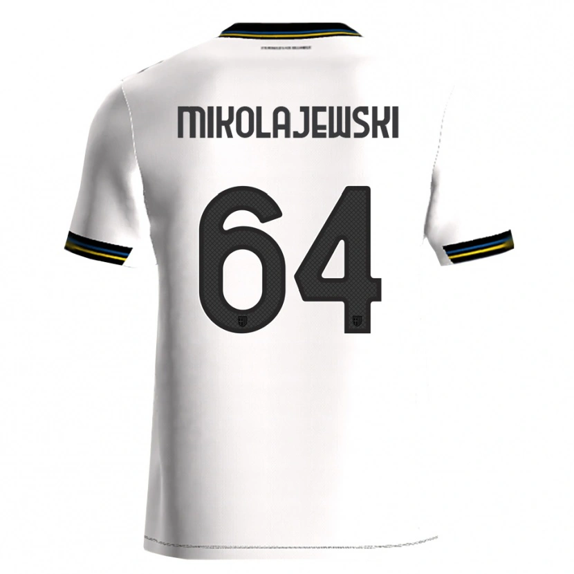 Danxen Dětské Daniel Mikolajewski #64 Bílá Černá Domů Hráčské Dresy 2025/26 Dres