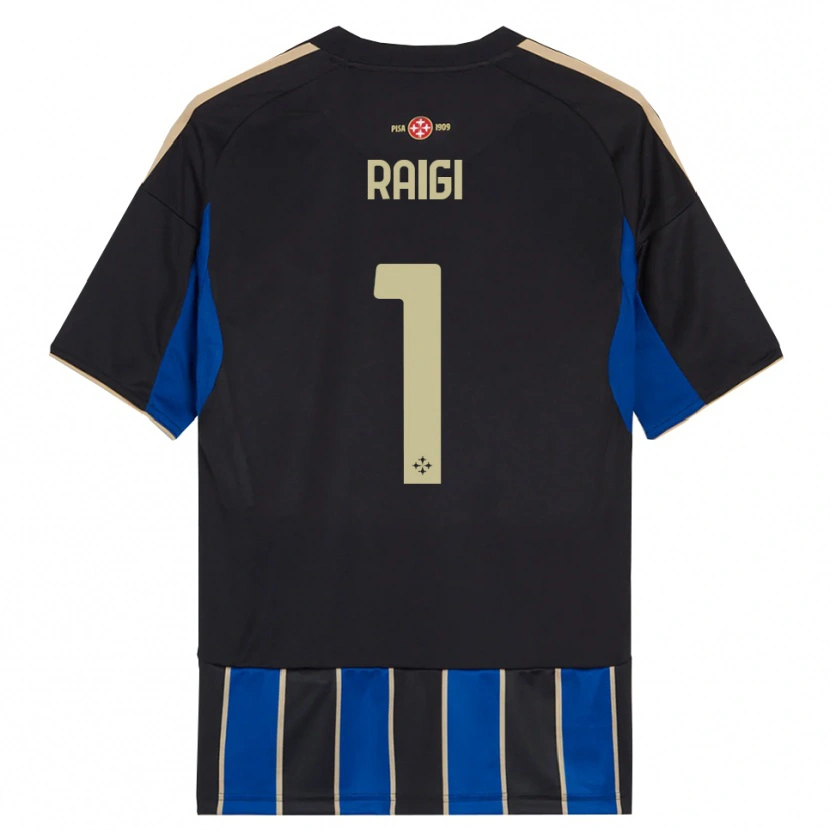 Danxen Dětské Francesco Raigi #1 Černá Modrá Domů Hráčské Dresy 2025/26 Dres