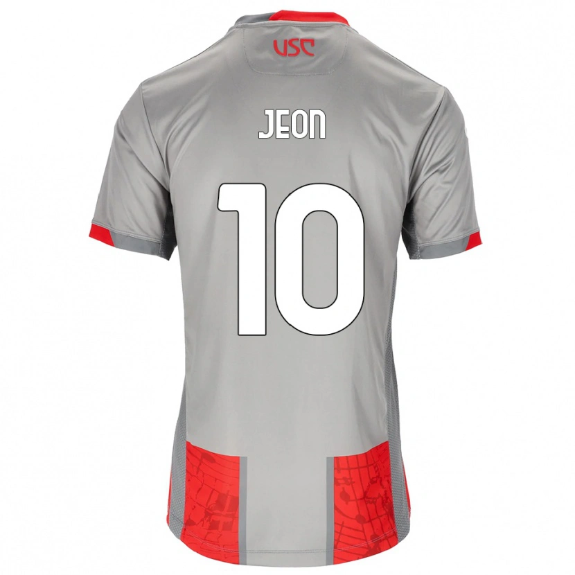 Danxen Dětské Joseph Jeon #10 Červená Šedá Domů Hráčské Dresy 2025/26 Dres