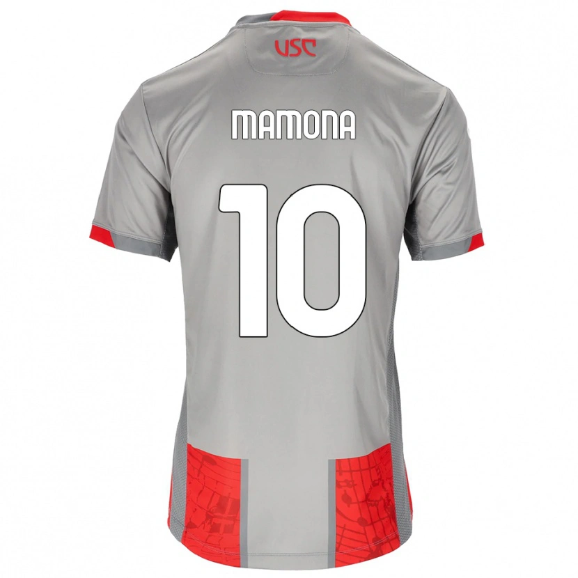 Danxen Dětské Blue Mamona #10 Červená Šedá Domů Hráčské Dresy 2025/26 Dres