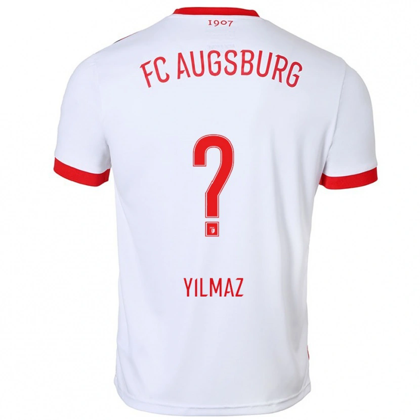 Danxen Dětské Eren Yılmaz #0 Bílá Červená Domů Hráčské Dresy 2025/26 Dres