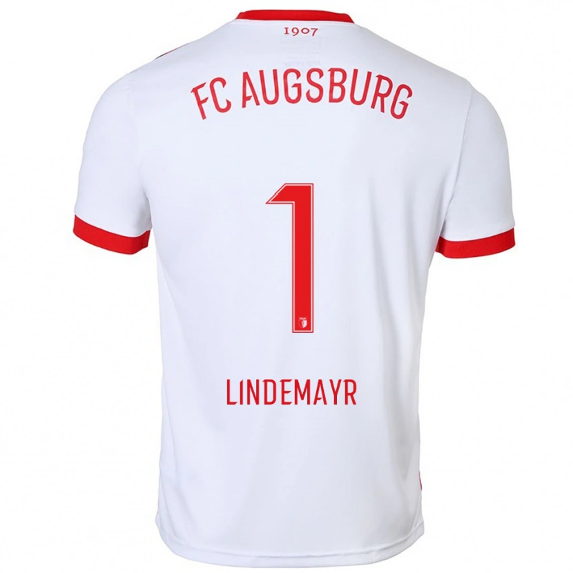 Danxen Dětské Lisa Lindemayr #1 Bílá Červená Domů Hráčské Dresy 2025/26 Dres