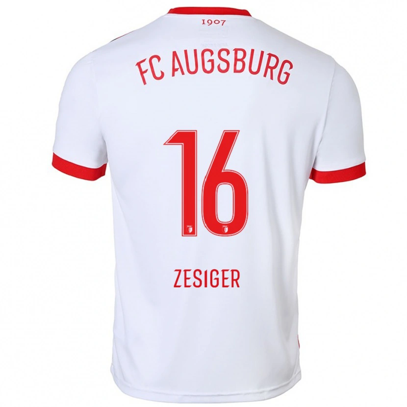 Danxen Dětské Cédric Zesiger #16 Bílá Červená Domů Hráčské Dresy 2025/26 Dres