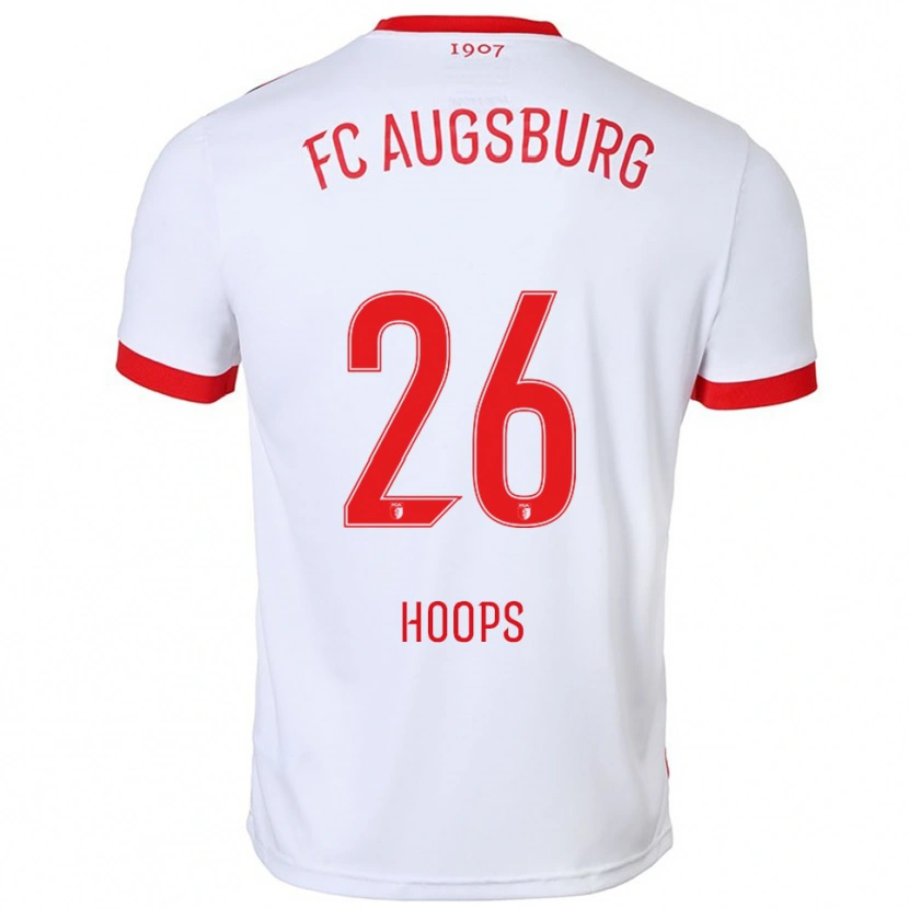 Danxen Dětské Tim Hoops #26 Bílá Červená Domů Hráčské Dresy 2025/26 Dres