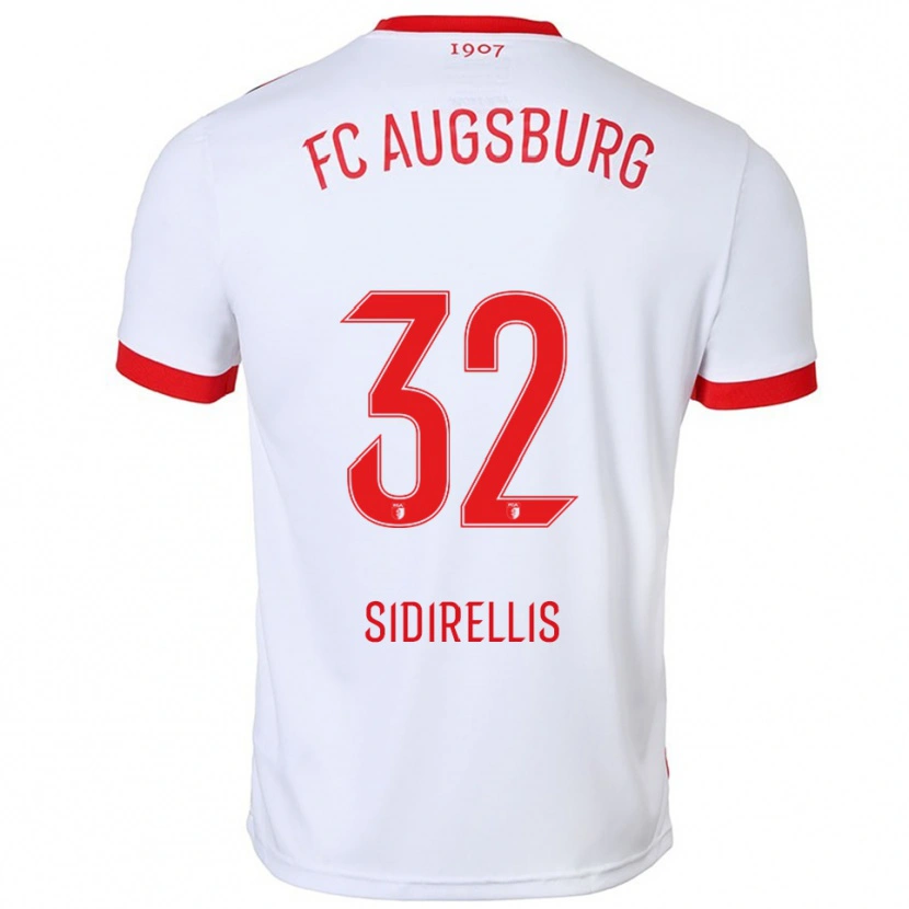 Danxen Dětské Konstantinos Sidirellis #32 Bílá Červená Domů Hráčské Dresy 2025/26 Dres