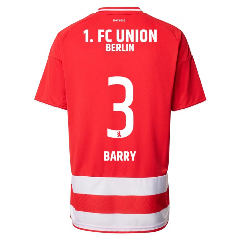 Danxen Dětské Sadou Barry #3 Červená Bílá Domů Hráčské Dresy 2025/26 Dres