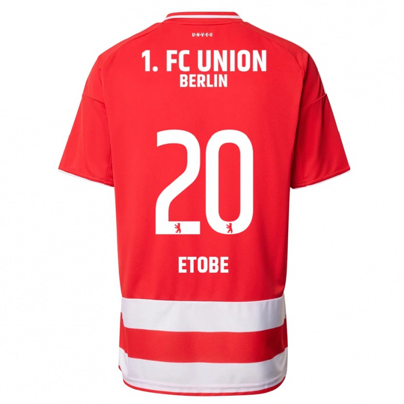 Danxen Dětské Michael Etobe #20 Červená Bílá Domů Hráčské Dresy 2025/26 Dres