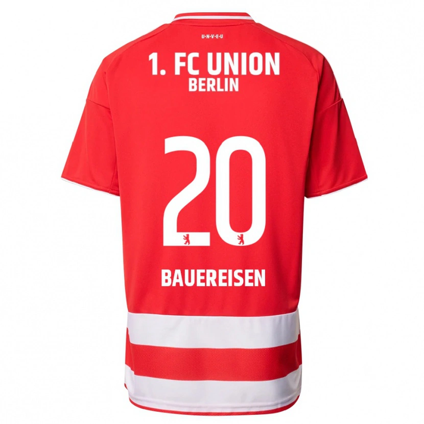 Danxen Dětské Nele Bauereisen #20 Červená Bílá Domů Hráčské Dresy 2025/26 Dres