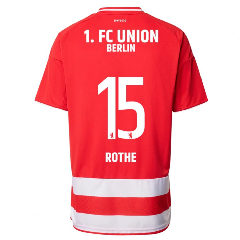 Danxen Dětské Tom Rothe #15 Červená Bílá Domů Hráčské Dresy 2025/26 Dres