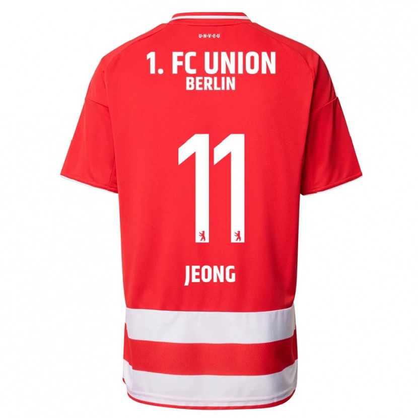 Danxen Dětské Woo-Yeong Jeong #11 Červená Bílá Domů Hráčské Dresy 2025/26 Dres