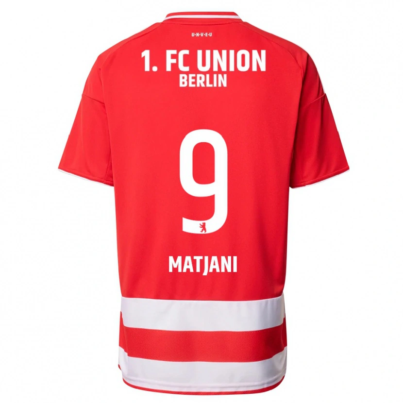 Danxen Dětské Francesco Matjani #9 Červená Bílá Domů Hráčské Dresy 2025/26 Dres