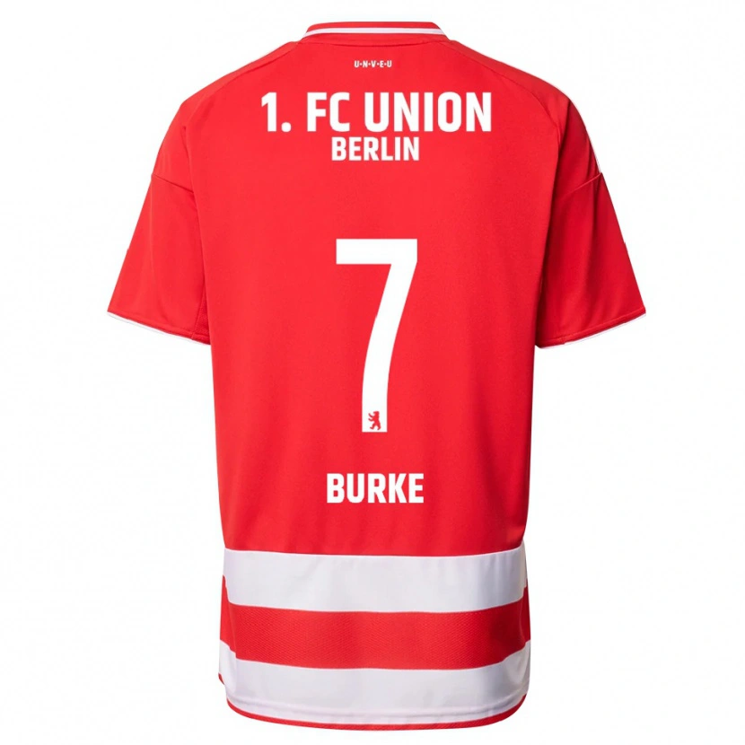 Danxen Dětské Oliver Burke #7 Červená Bílá Domů Hráčské Dresy 2025/26 Dres