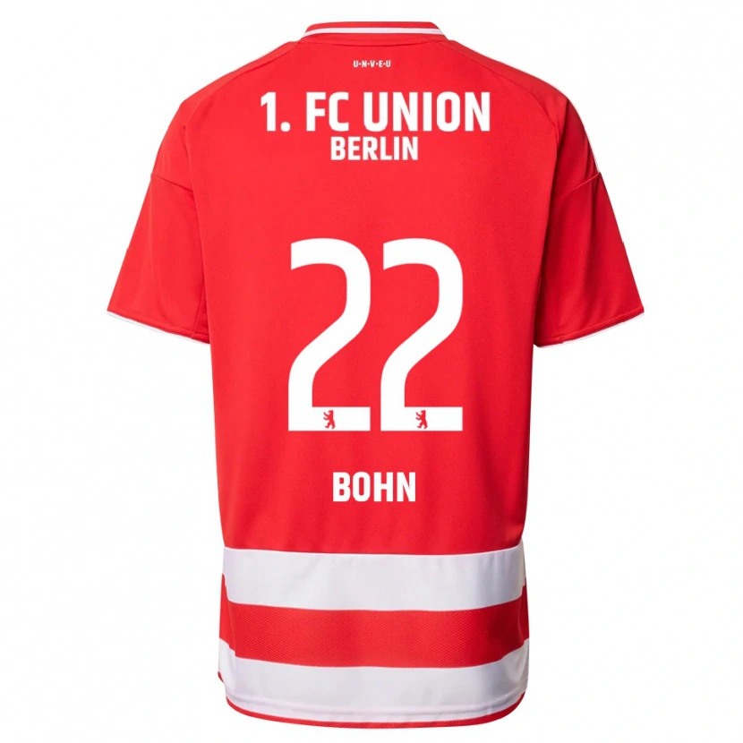 Danxen Dětské Oskar Bohn #22 Červená Bílá Domů Hráčské Dresy 2025/26 Dres