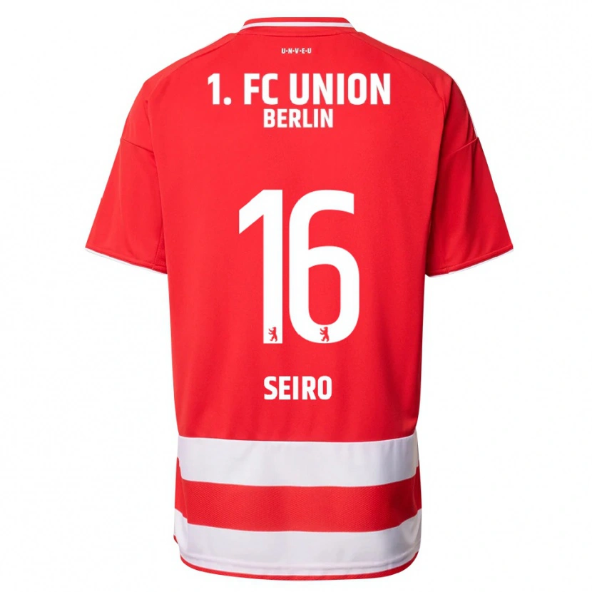 Danxen Dětské Elli Seiro #16 Červená Bílá Domů Hráčské Dresy 2025/26 Dres