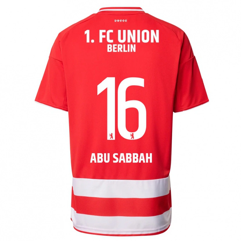Danxen Dětské Sarah Abu Sabbah #16 Červená Bílá Domů Hráčské Dresy 2025/26 Dres