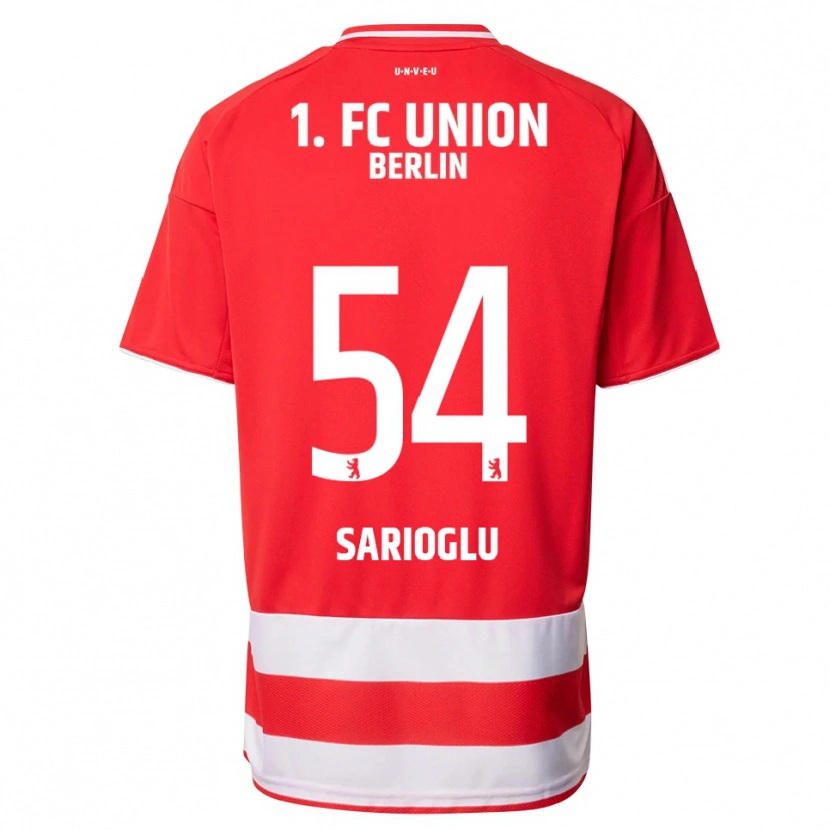 Danxen Dětské Defne Sarıoğlu #54 Červená Bílá Domů Hráčské Dresy 2025/26 Dres