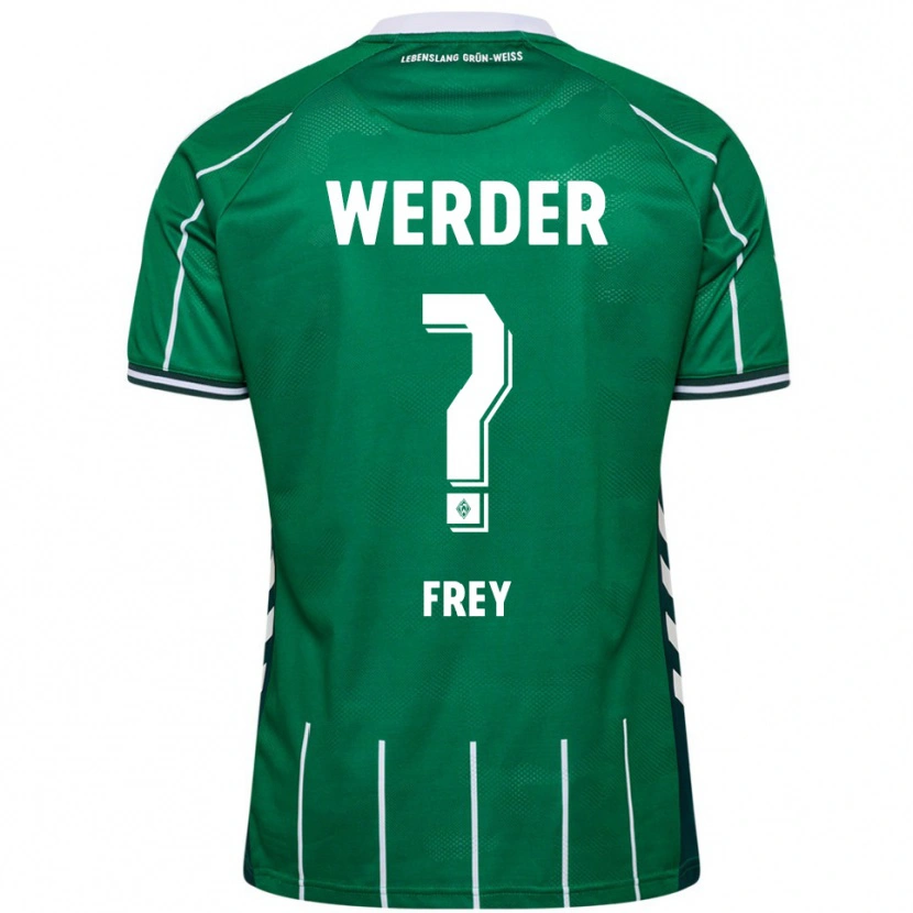 Danxen Dětské Elias Frey #0 Zelená Bílá Domů Hráčské Dresy 2025/26 Dres