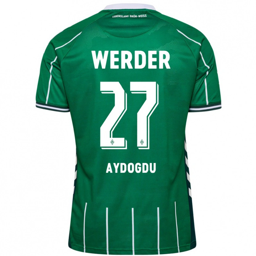 Danxen Dětské Onur Aydogdu #27 Zelená Bílá Domů Hráčské Dresy 2025/26 Dres