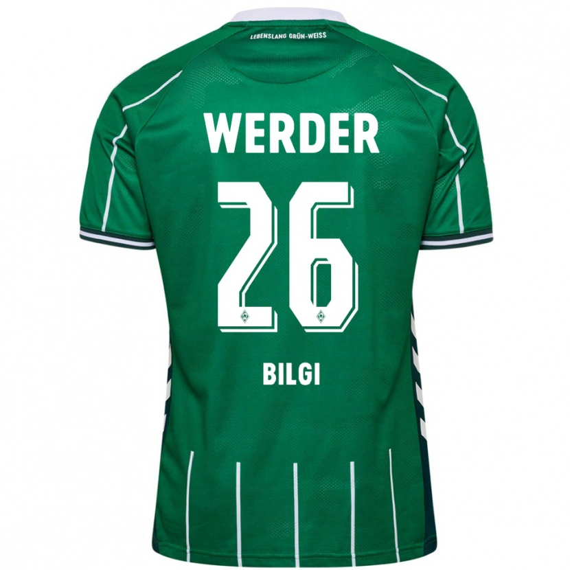 Danxen Dětské Süleyman Bilgi #26 Zelená Bílá Domů Hráčské Dresy 2025/26 Dres