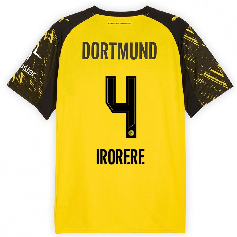 Danxen Dětské Felix Irorere #4 Žlutá Černá Domů Hráčské Dresy 2025/26 Dres