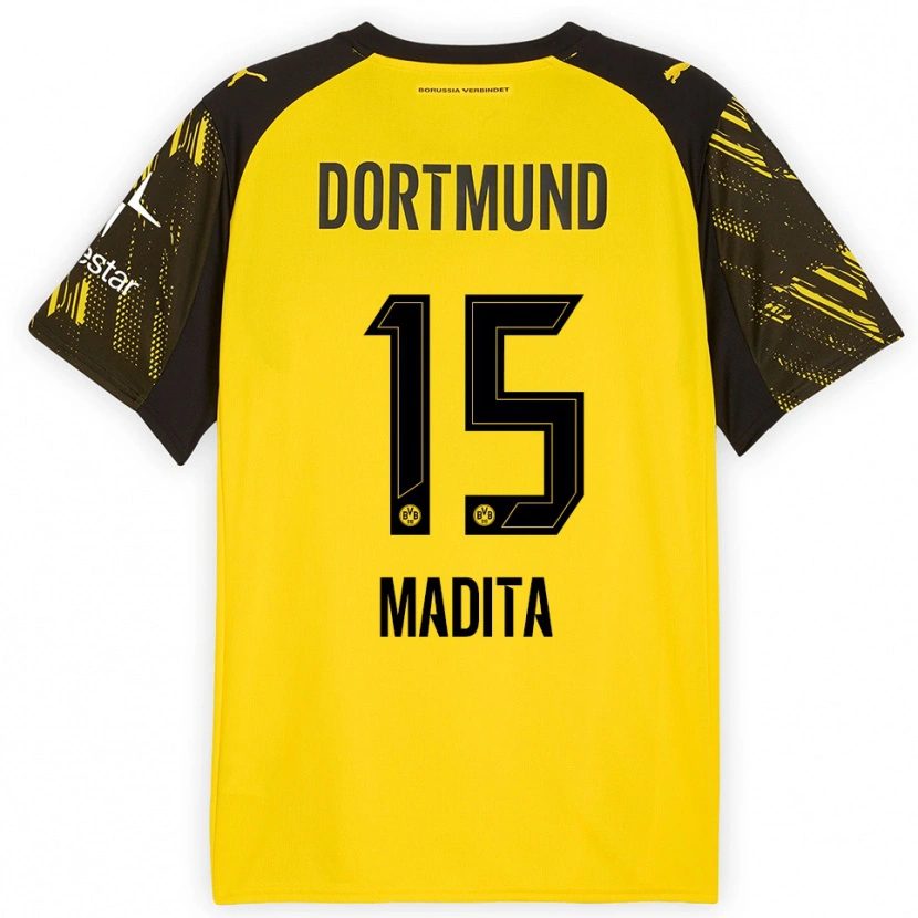 Danxen Dětské Kohorst Madita #15 Žlutá Černá Domů Hráčské Dresy 2025/26 Dres
