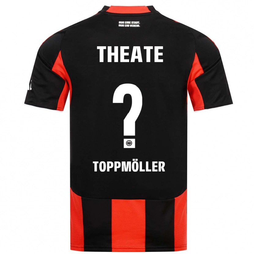 Danxen Dětské Lionel Toppmöller #0 Černá Červená Domů Hráčské Dresy 2025/26 Dres