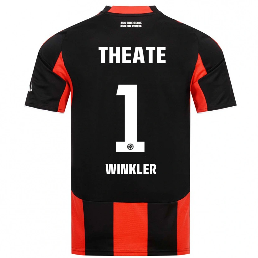 Danxen Dětské Sophia Winkler #1 Černá Červená Domů Hráčské Dresy 2025/26 Dres