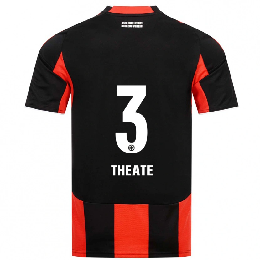 Danxen Dětské Arthur Theate #3 Černá Červená Domů Hráčské Dresy 2025/26 Dres