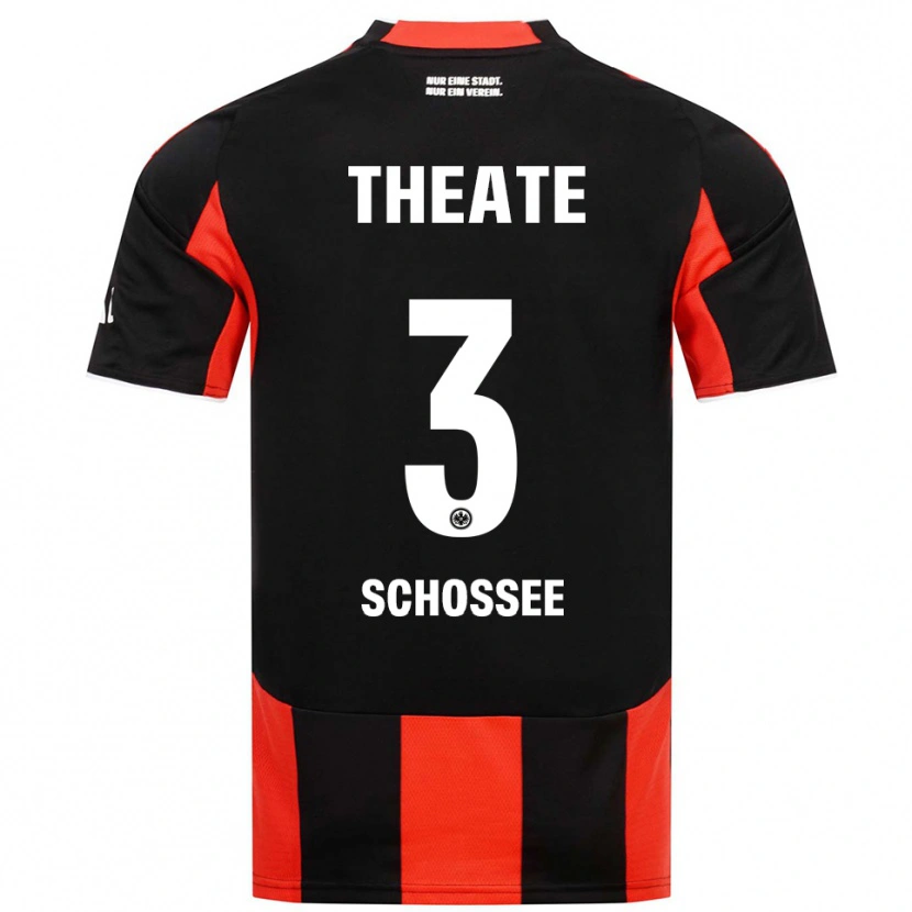 Danxen Dětské Maurice Schossee #3 Černá Červená Domů Hráčské Dresy 2025/26 Dres