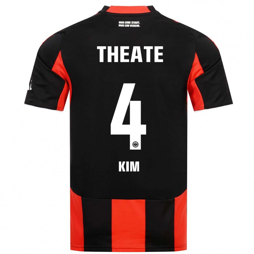 Danxen Dětské Yoon-Do Kim #4 Černá Červená Domů Hráčské Dresy 2025/26 Dres