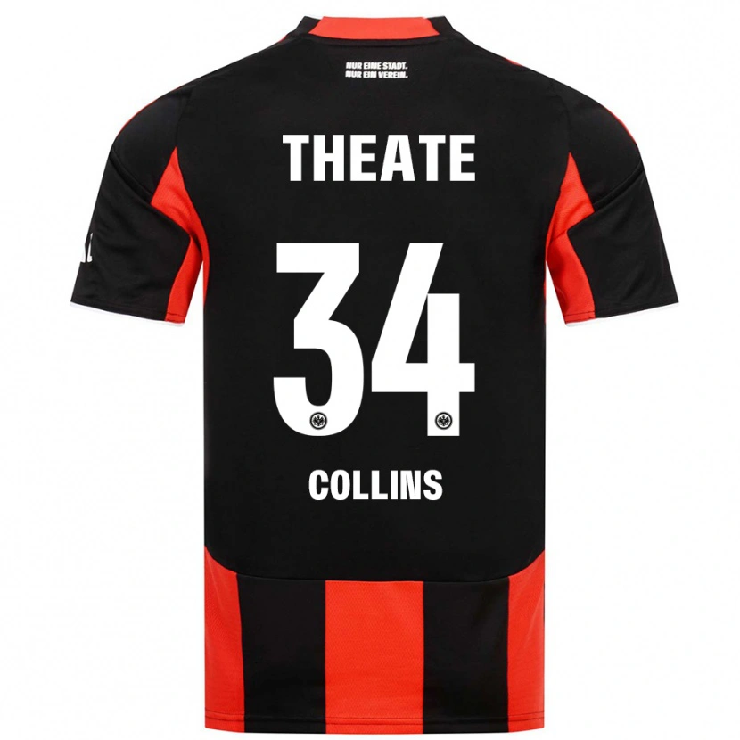Danxen Dětské Nnamdi Collins #34 Černá Červená Domů Hráčské Dresy 2025/26 Dres