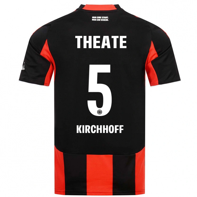 Danxen Dětské Benjamin Kirchhoff #5 Černá Červená Domů Hráčské Dresy 2025/26 Dres
