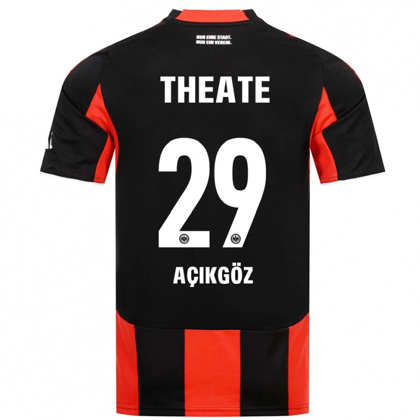 Danxen Dětské Dilara Açıkgöz #29 Černá Červená Domů Hráčské Dresy 2025/26 Dres