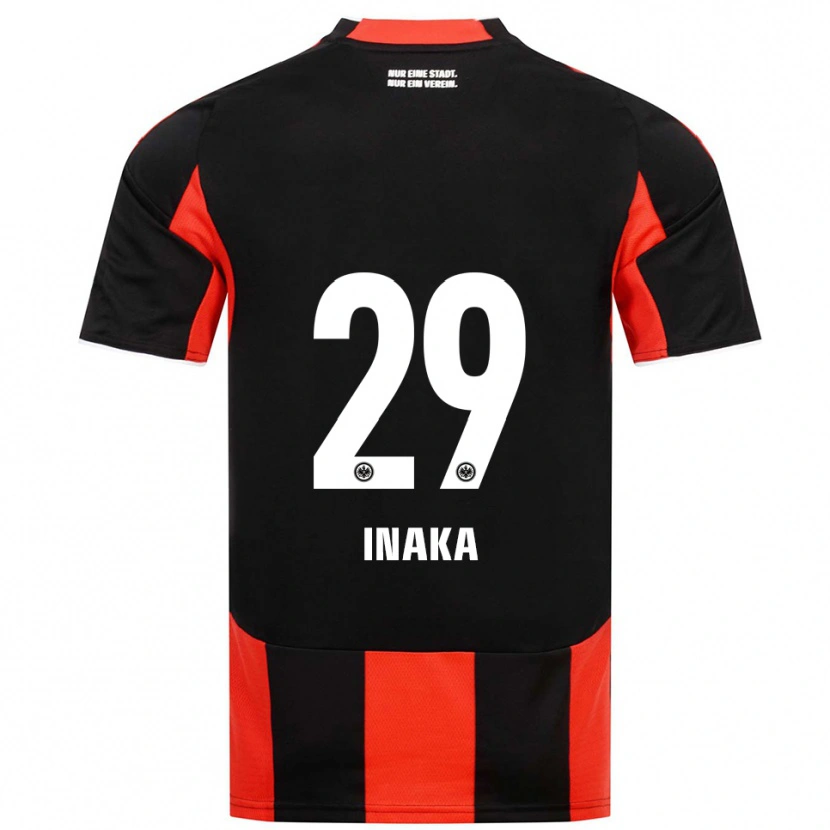 Danxen Dětské Arthur Inaka #29 Černá Červená Domů Hráčské Dresy 2025/26 Dres
