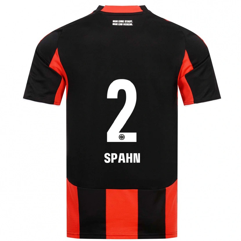Danxen Dětské Maurice Spahn #2 Černá Červená Domů Hráčské Dresy 2025/26 Dres