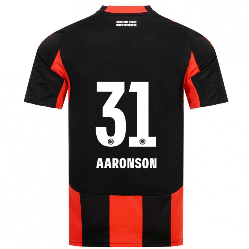 Danxen Dětské Paxten Aaronson #31 Černá Červená Domů Hráčské Dresy 2025/26 Dres