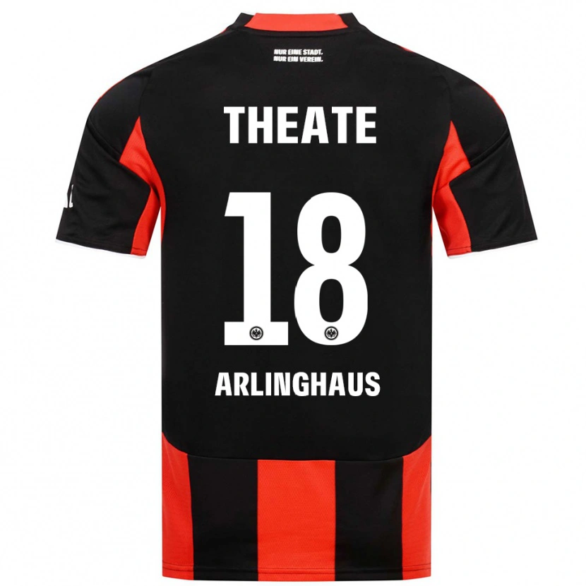 Danxen Dětské Maximilian Arlinghaus #18 Černá Červená Domů Hráčské Dresy 2025/26 Dres
