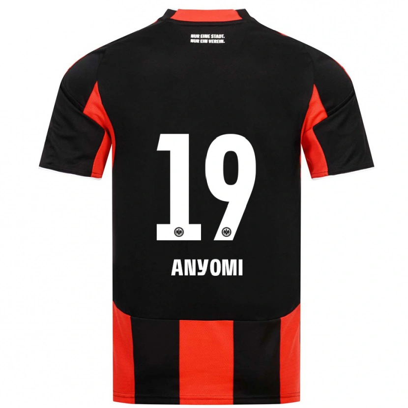Danxen Dětské Nicole Anyomi #19 Černá Červená Domů Hráčské Dresy 2025/26 Dres
