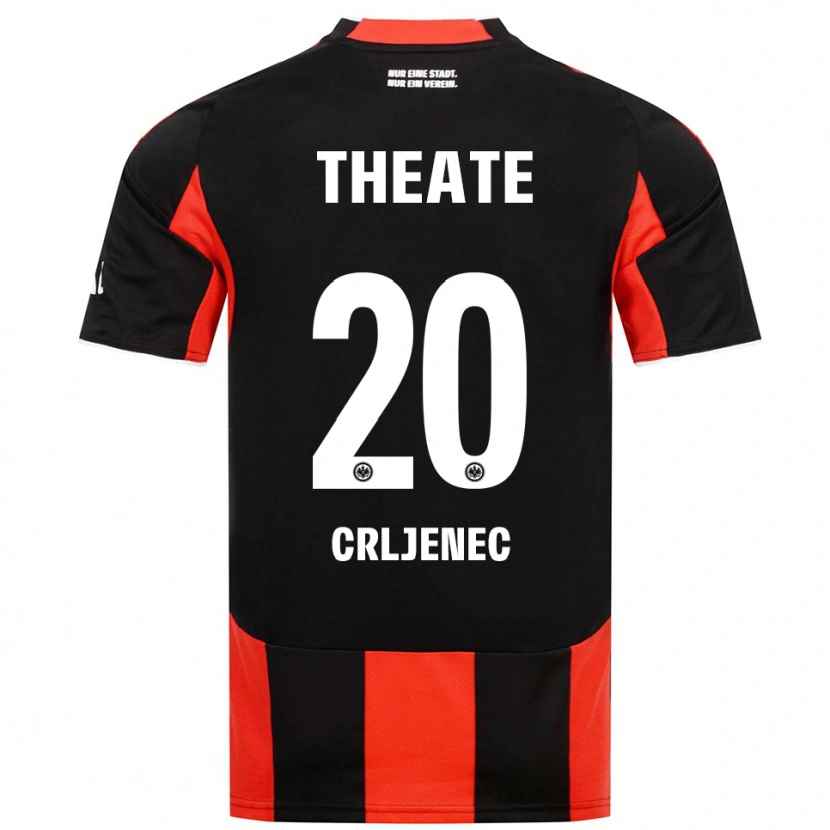 Danxen Dětské Dominik Crljenec #20 Černá Červená Domů Hráčské Dresy 2025/26 Dres