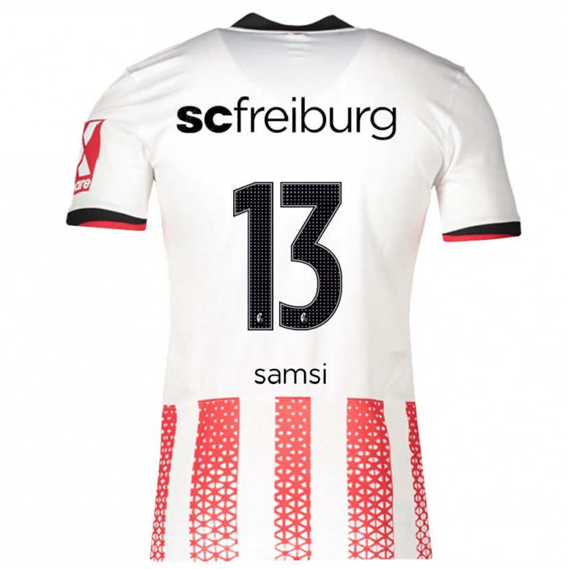 Danxen Dětské Simon Samsi #13 Bílá Červená Domů Hráčské Dresy 2025/26 Dres