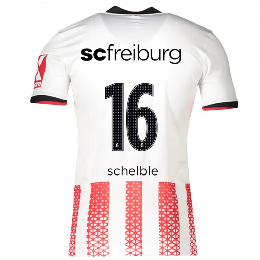 Danxen Dětské Ricardo Schelble #16 Bílá Červená Domů Hráčské Dresy 2025/26 Dres