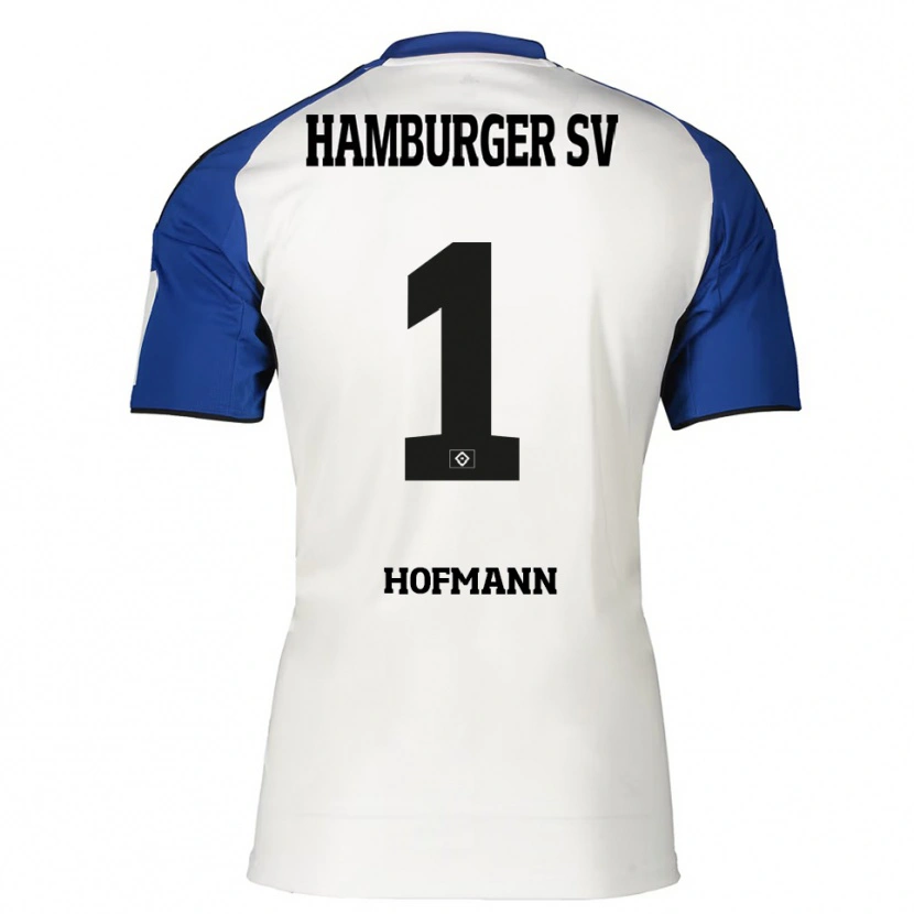 Danxen Dětské Tobias Hofmann #1 Bílá Modrá Domů Hráčské Dresy 2025/26 Dres