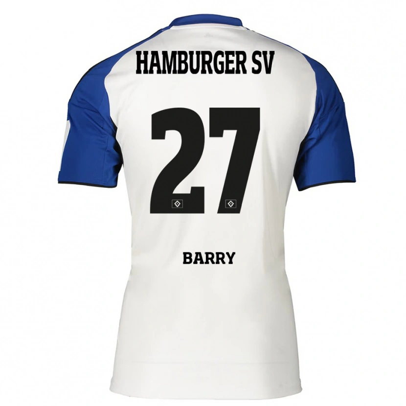 Danxen Dětské Alpha Barry #27 Bílá Modrá Domů Hráčské Dresy 2025/26 Dres
