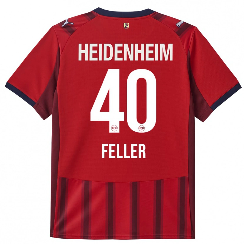 Danxen Dětské Frank Feller #40 Červená Námořnická Modř Domů Hráčské Dresy 2025/26 Dres