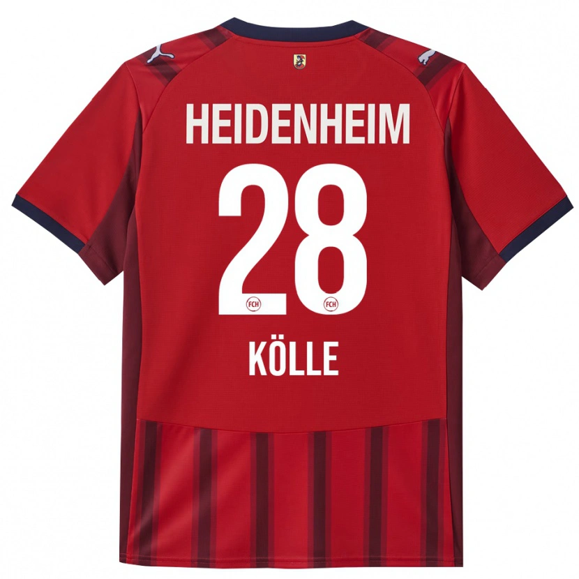 Danxen Dětské Adam Kölle #28 Červená Námořnická Modř Domů Hráčské Dresy 2025/26 Dres