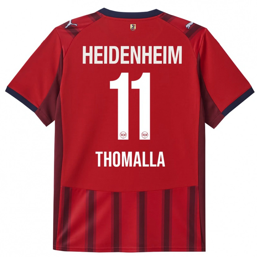 Danxen Dětské Denis Thomalla #11 Červená Námořnická Modř Domů Hráčské Dresy 2025/26 Dres